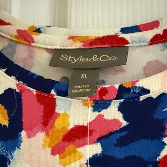 Style & Co. Multicolor Sleeveless Midi Dress - Picture 2 of 4
